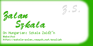 zalan szkala business card